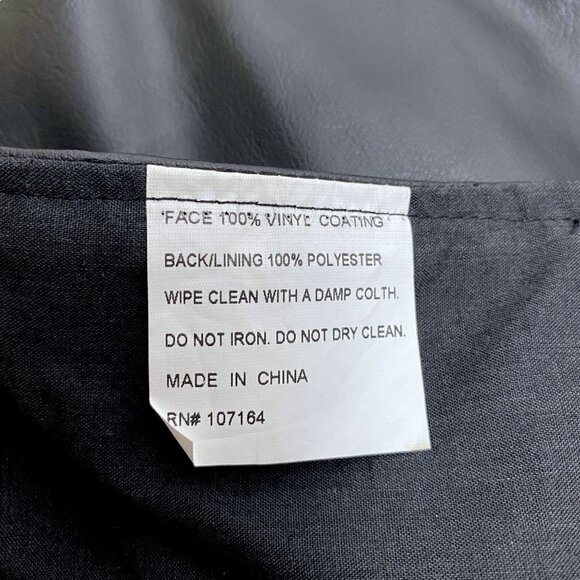 Black Table Runner Faux Leather Modern Table Accent Halloween Spooky - Picture 6 of 7